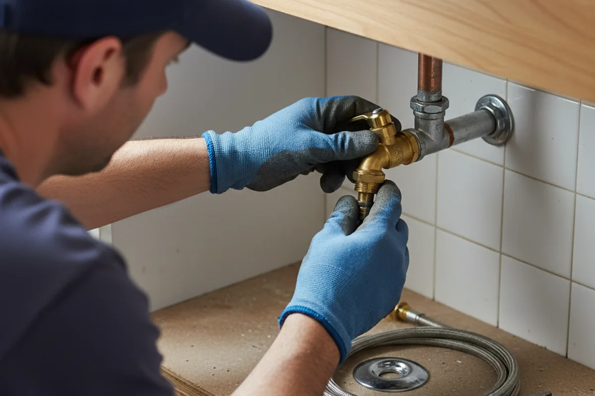 Shutoff valve and fitting work during Faucet and Fixture Repair in Jackson Springs